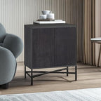 Henn&Hart Brighton Accent Cabinet, 28" Wide, Dark Gray