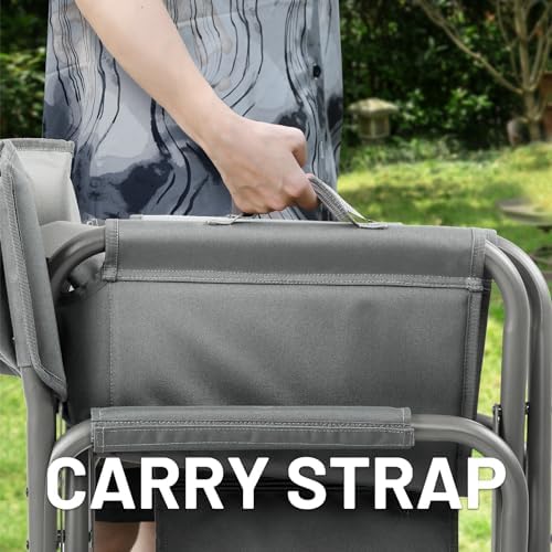 Timber Ridge Aluminum Oversized Camping Chair, Lightweight Portable Directors...