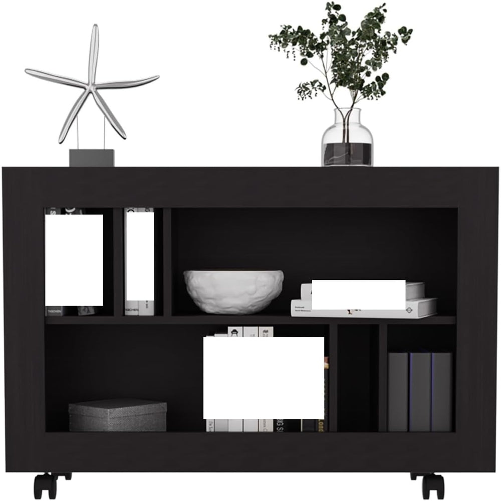 Console Table Cart, 5 Shelves, 4 Casters,for Kitchen