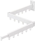 Clothes Drying Rack Wall Mounted,Drying Rack Clothing,Clothes Hanging Rack,Retractable,Collapsible(Tri-Fold), White Color(Ring)
