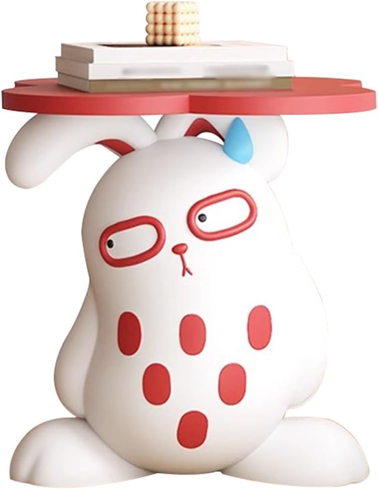 Fashionable Style Funny Rabbit Shape End Table, Living Room Creative Side Tab...