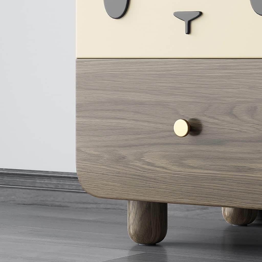 Bedside Cabinets Children's Bedside Table Wood Legs Simple Boy Girl Small Cabinet Bedside Storage Locker for Bedroom Nursery Children's Room Bed Side Tables