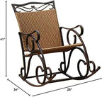 Wicker Resin/Steel Porch Rocker
