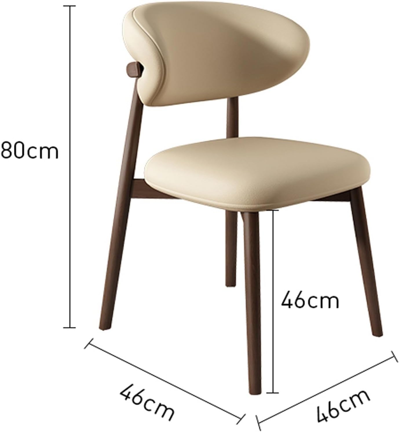 Modern Dining Chair, Counter Stool, Office Desk Guest Chair, Commercial Event Seat, Comfortable Upholstered, for Pub Coffee Home Dinning Kitchen Island(Beige)