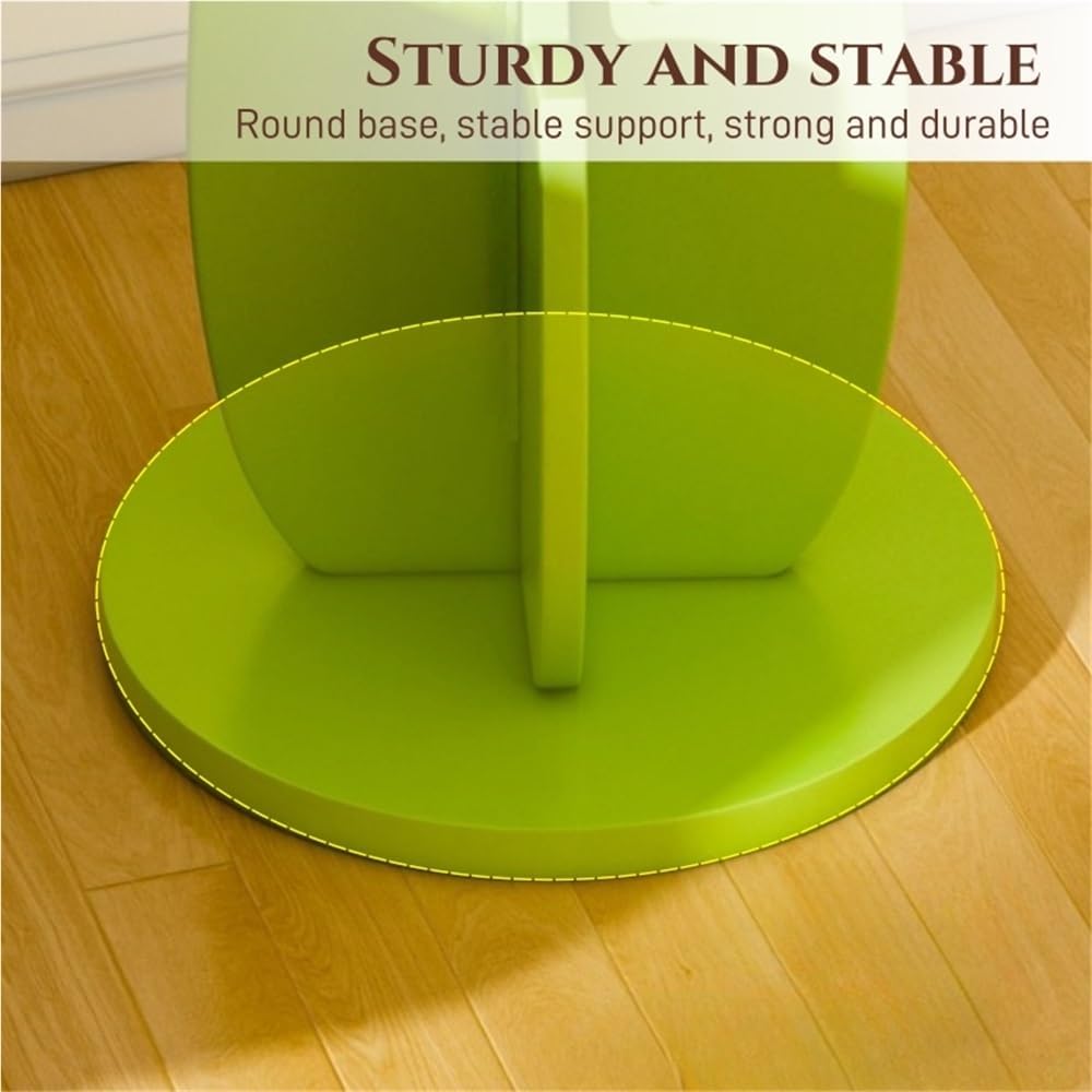 Funky Flower-Shaped Sofa Side Table, Small Nightstand/Coffee Table with Stora...
