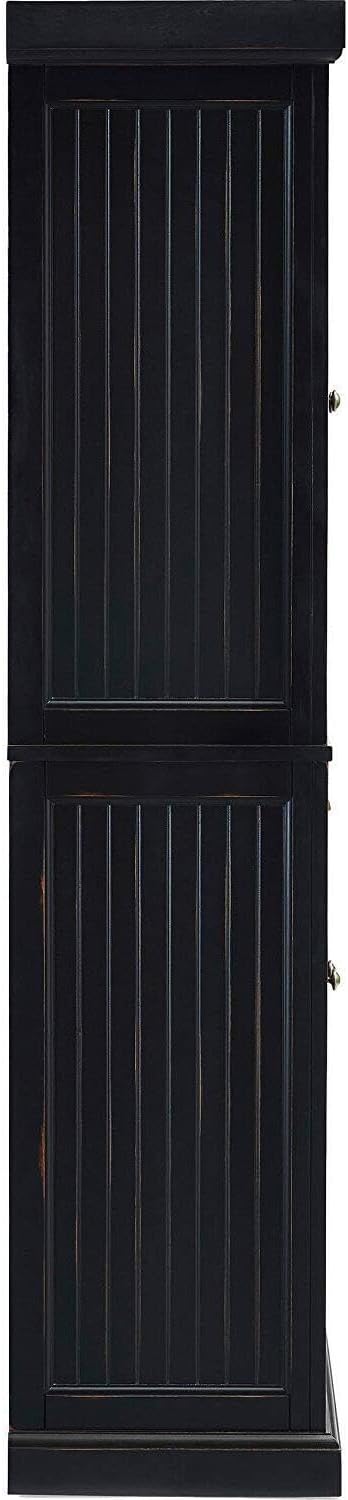 Maykoosh Kitchen Pantry Cabinet - Large Storage, Adjustable Shelves, Distress...