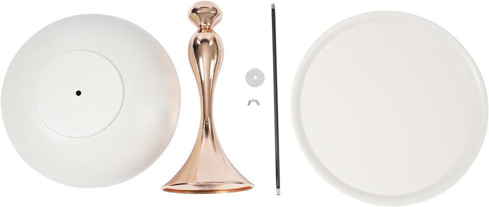 Metal Round End Table,Small Round Side Tables for Small Spaces, Modern Pedest...