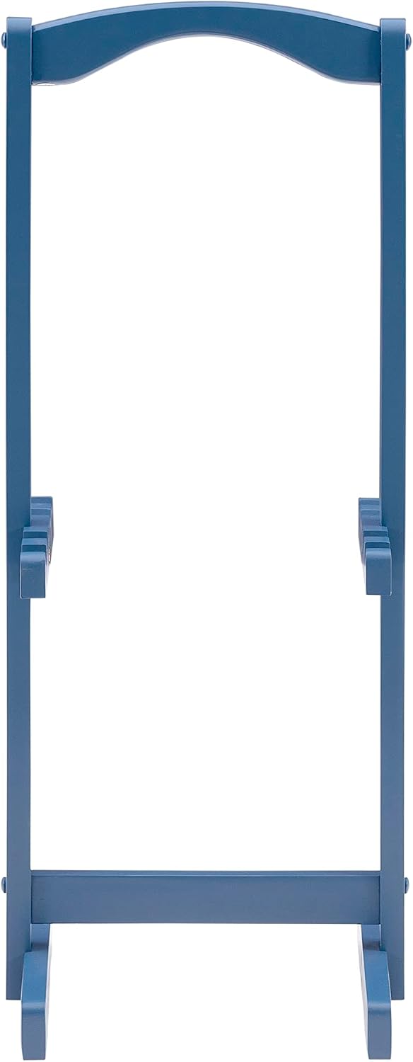 Linon SAMM Navy Trey Table Set with Compass Accent Includes Four Trey Tables ...