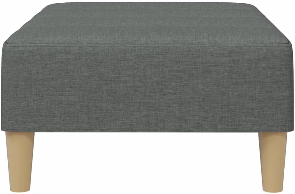 Modern Fabric Footstool with Plywood Frame, 30.3x21.7x12.2 Inches, Sturdy Foo...