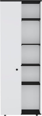 Modern Kitchen Pantry, Storage Cabinet with 5 Shelves, for Dining Room, Easy to Clean, Engineered Wood