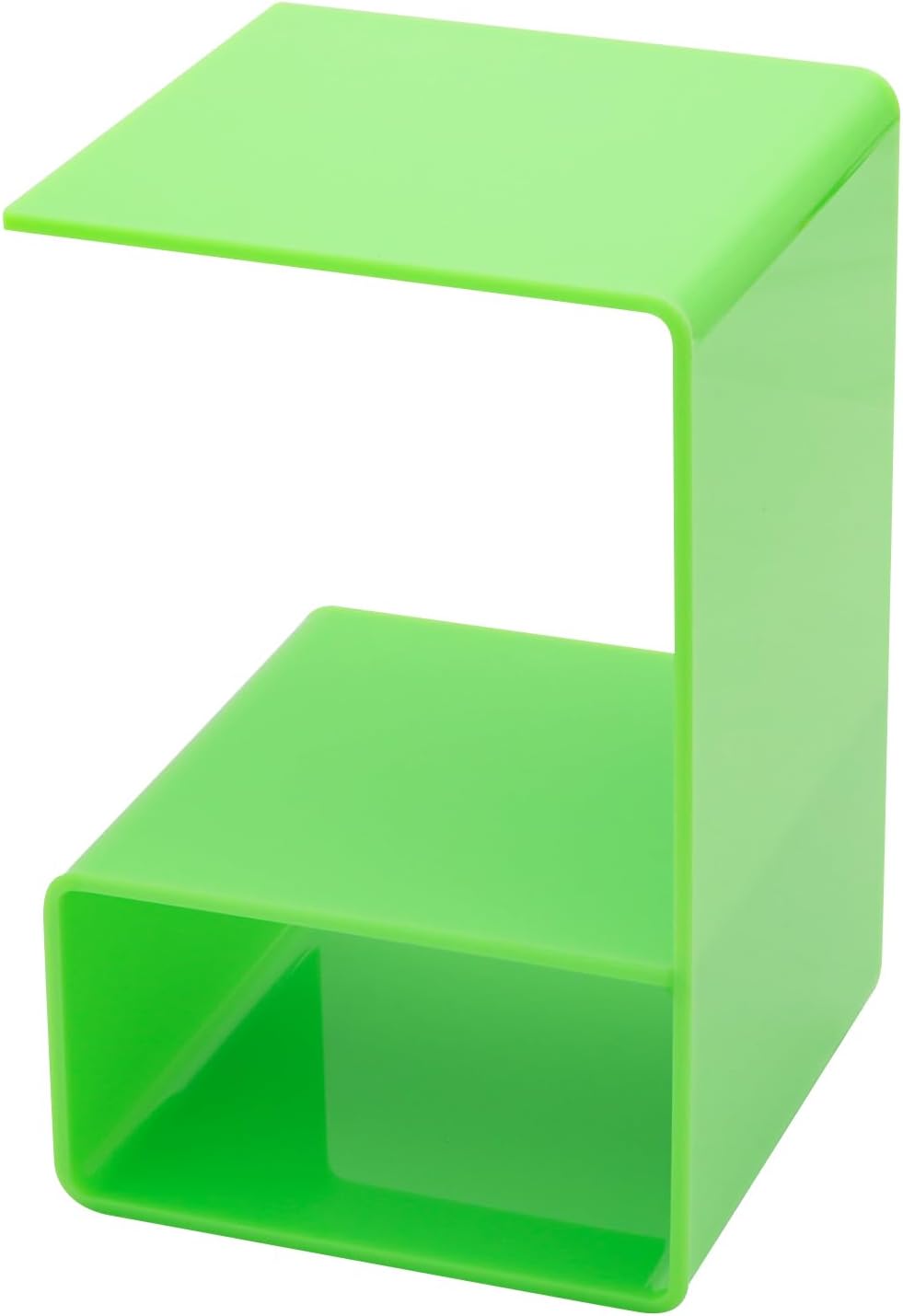 Acrylic End Table, 3-Tier Side Table for Small Spaces, Modern Translucent Des...