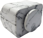 UnionBasic Rotating Desk Organizer, 360 Degree Desk Spinning Caddy, Desktop TV Guide/Mail/Media/Remote Controller Holder Organizer,Marble White