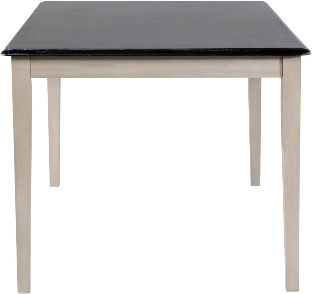 Boraam Shaker Rectangular Wood Dining Table - European Black Ash/Antique White