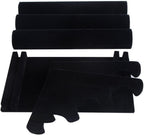 Wudygirl Bracelet Holder Velvet 3 Tier Jewelry Display Stand Storage Watch Bangle Necklace Organizer Showcase(3 Tier)