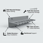 1pc Tool Rack T-Handle Hanger Screwdriver Hex Screwdriver Holder Screw Small Parts Small Additions Tool Placement Storage Rack (Black)