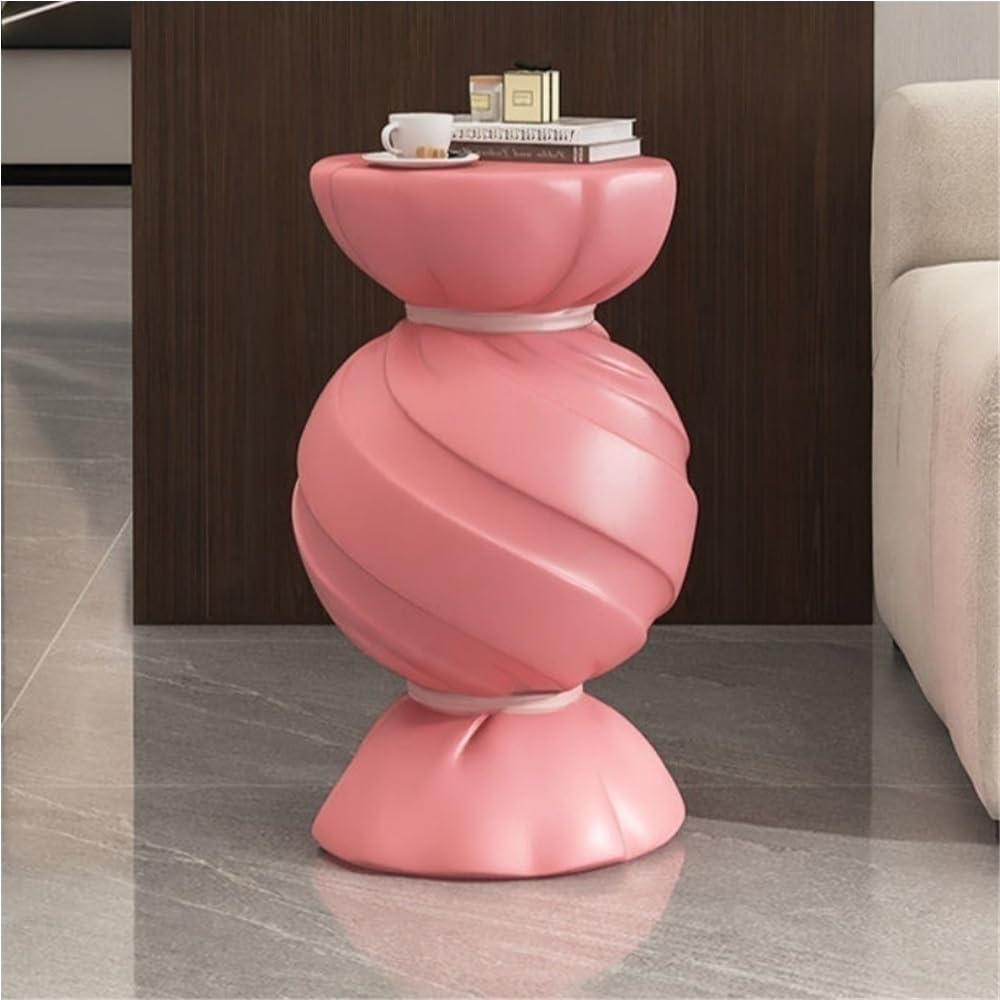 Candy Shape Side Table, Creative End Tables for Home, Simple Style Bedside Ta...