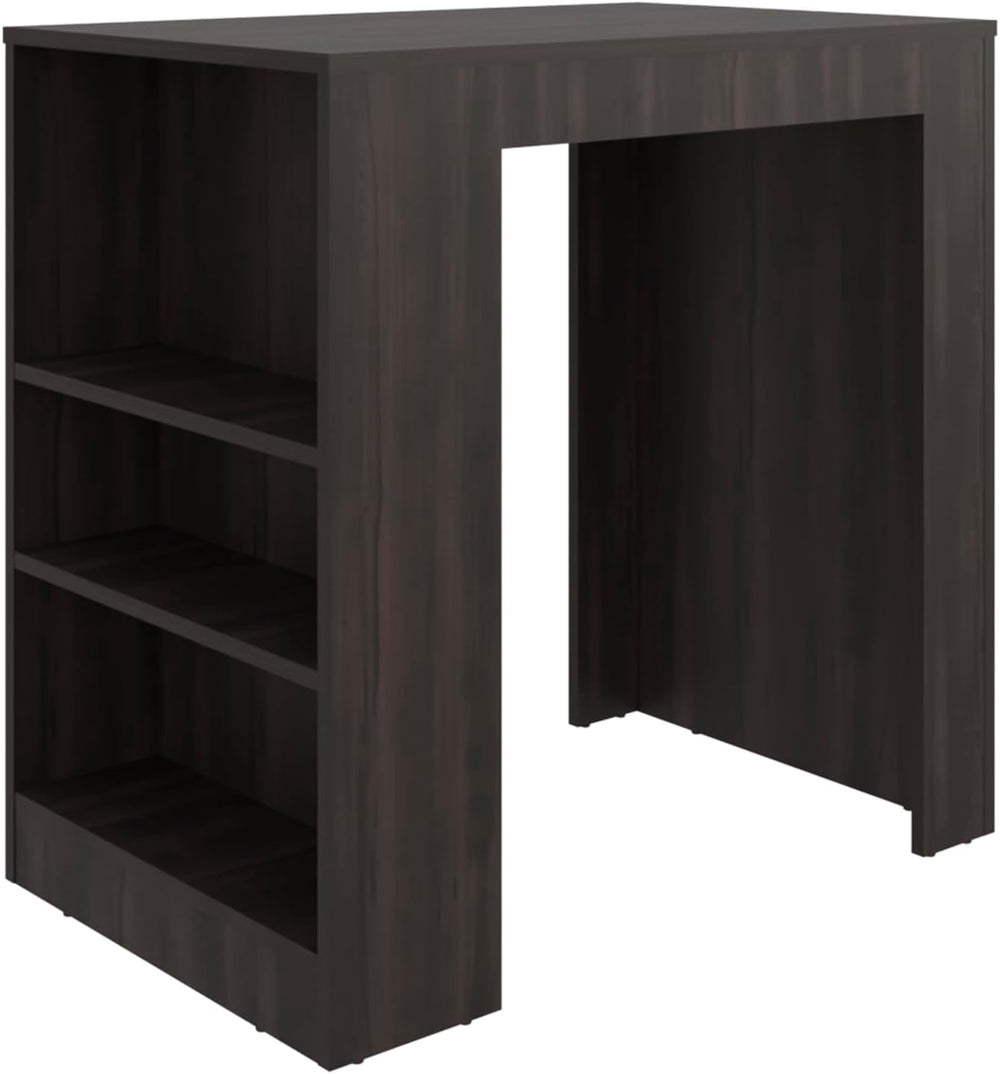 Kitchen Island with Dining Surface and Storage Shelves | Includes three acces...