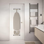 Ironing Board Hanger Wall Mount Ironing Board Holder Organizer Wall Rack for Laundry Rooms Storage Rack Hanging Shelf Hanger (White-2 PCS)