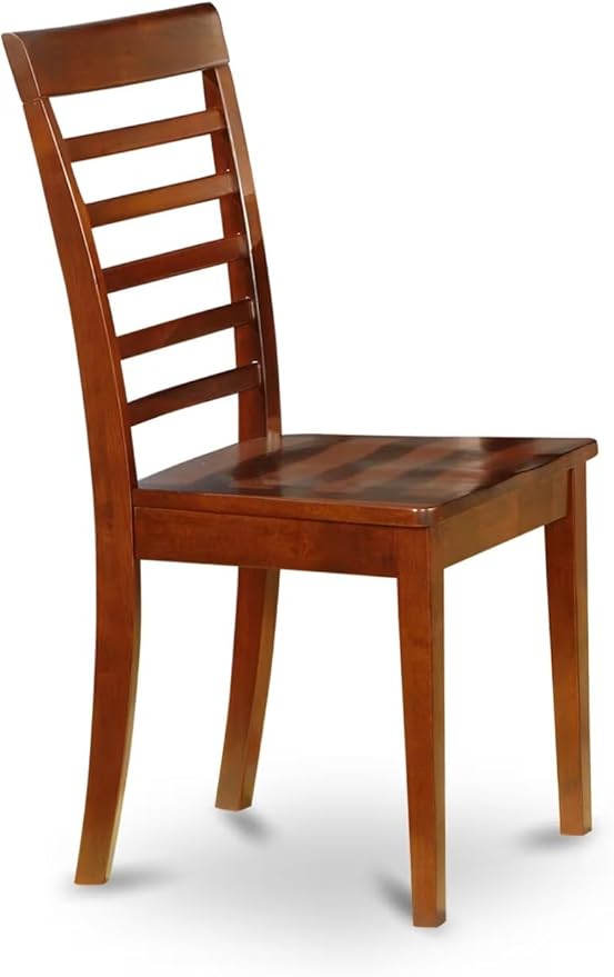 East West Furniture CAML7-MAH-W 7 Piece Dining Table Set Consist of a Rectangle Wooden Table and 6 Dining Room Chairs, 36x60 Inch, Mahogany