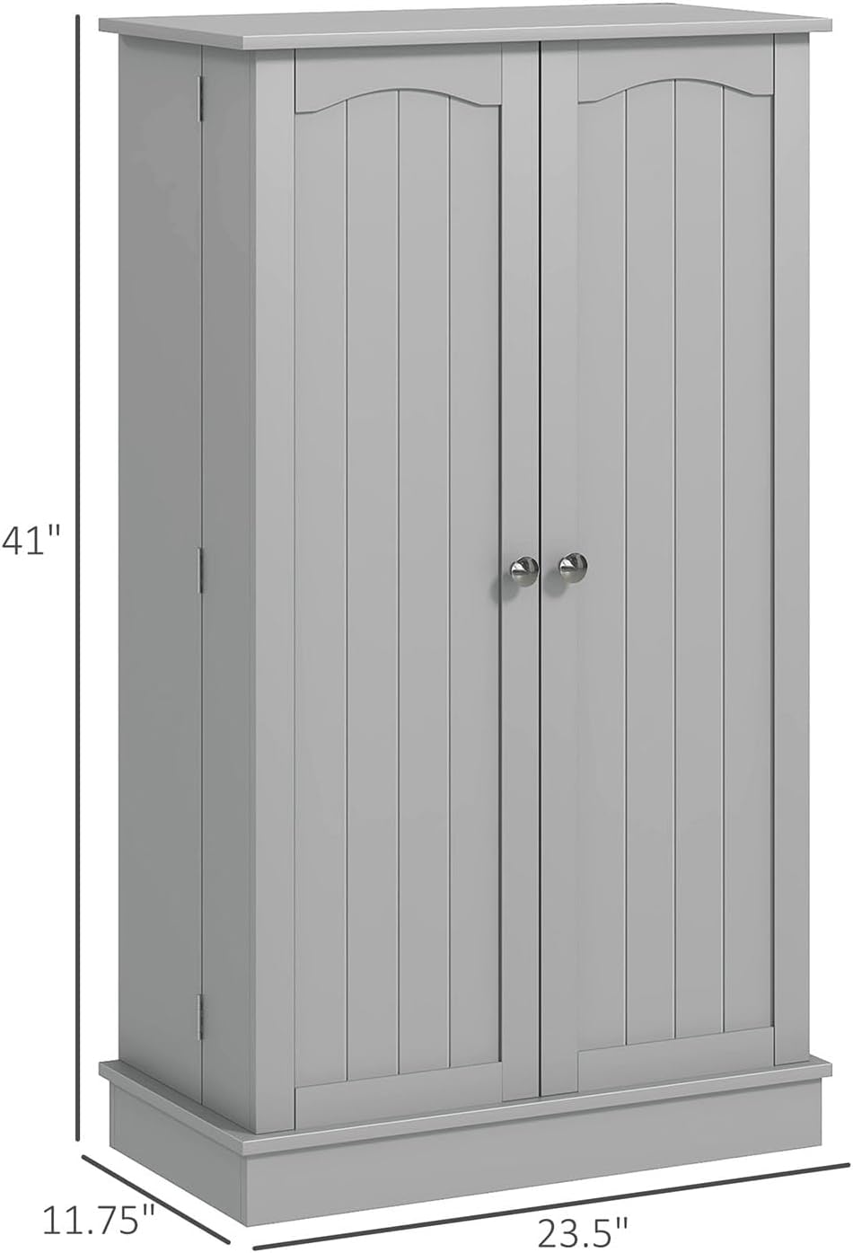 41" Kitchen Pantry Storage Cabinet, Freestanding Kitchen Cabinet with 12...