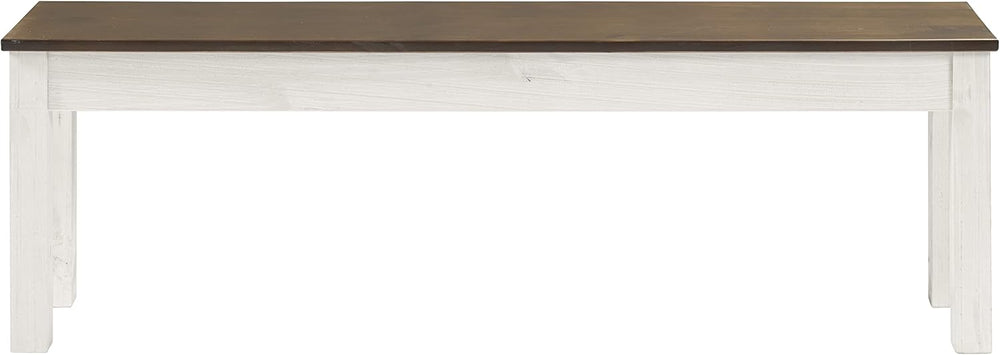 Furniture Dash - Wood Bench - Entryway Bench - Dining Bench - 53.15" W, ...