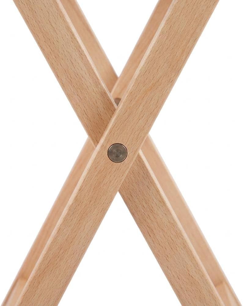 Furnifact Brown Natural Wood Finish 5-Piece Snack Table Set for Living Spaces...