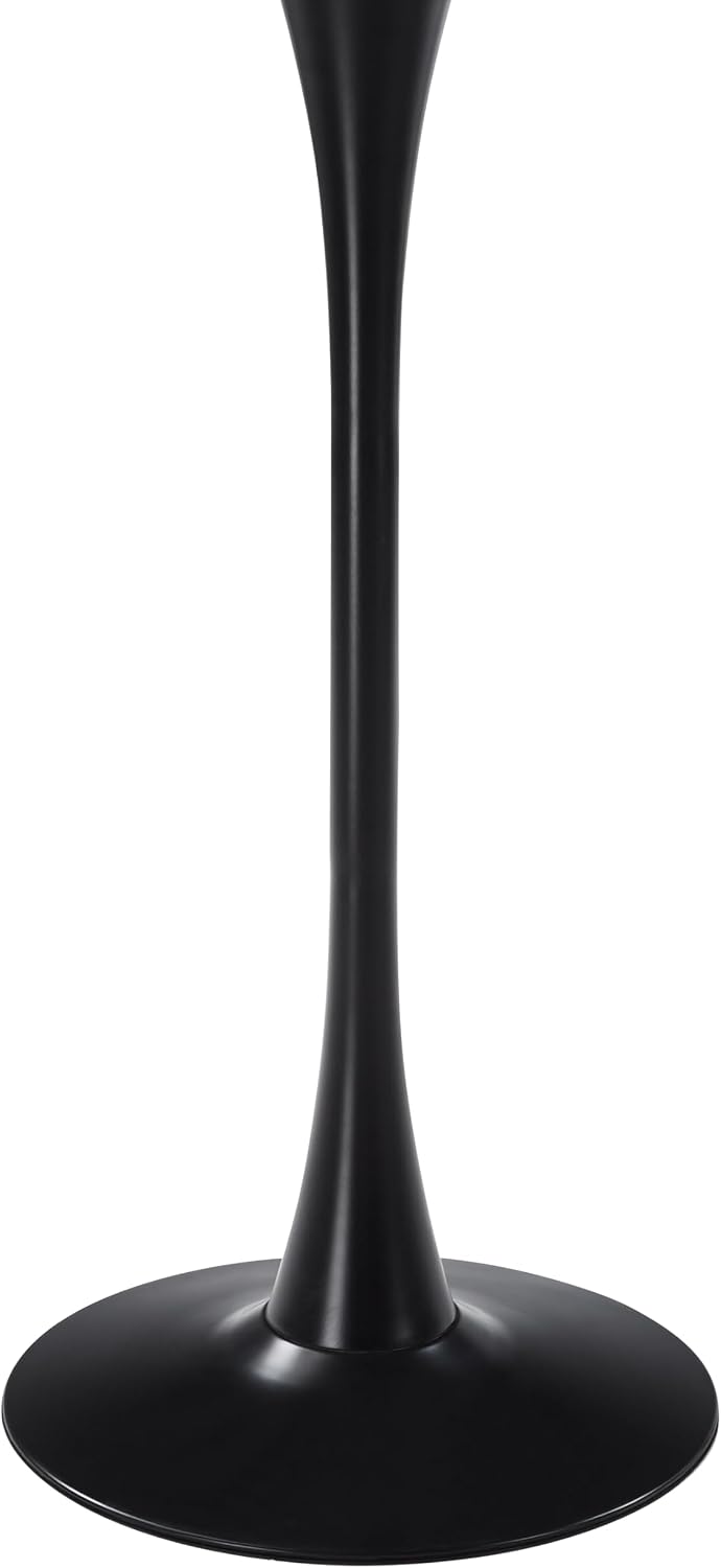 LeisureMod Bristol Collection 35" Round Bar Height Table, Modern MDF Top...