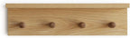 Entrance Coat Rack ，Coat Hooks, Wall-Mounted Wooden Hook Rack, Wall-Mounted Shelves are Very Suitable (Oak Colored Finish-1)