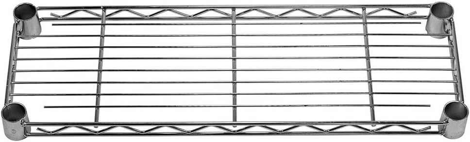 Shelving Inc. 8" d x 24" w Chrome Wire Shelving with 1 Tier Shelf, Weight Capacity 800lbs Per Shelf