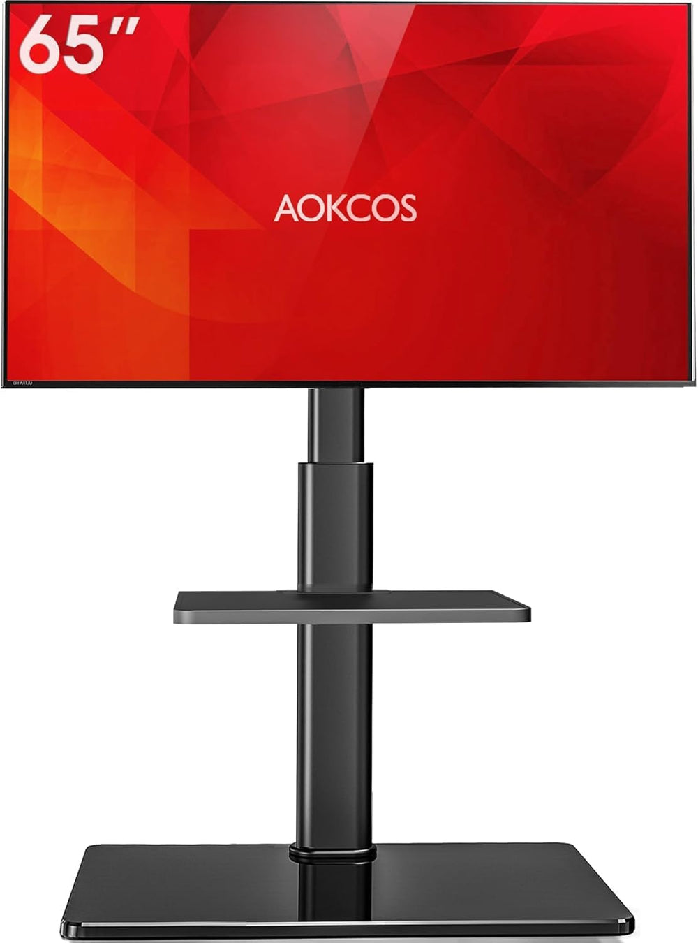 AOKCOS Floor TV Stand with 60-Degree Swivel, TV Floor Stand for 32-65 inch TV...