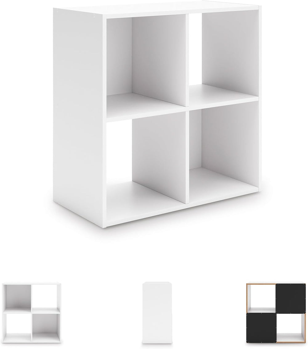Signature Design by Ashley Onita Contemporary 4 Cube Organizer for Storage, F...