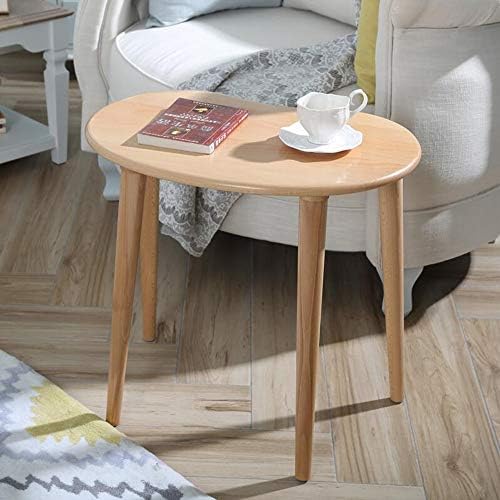 Telephone Table, Solid Wood Pea Shaped Side Table,Living Room Bedroom Furnitu...