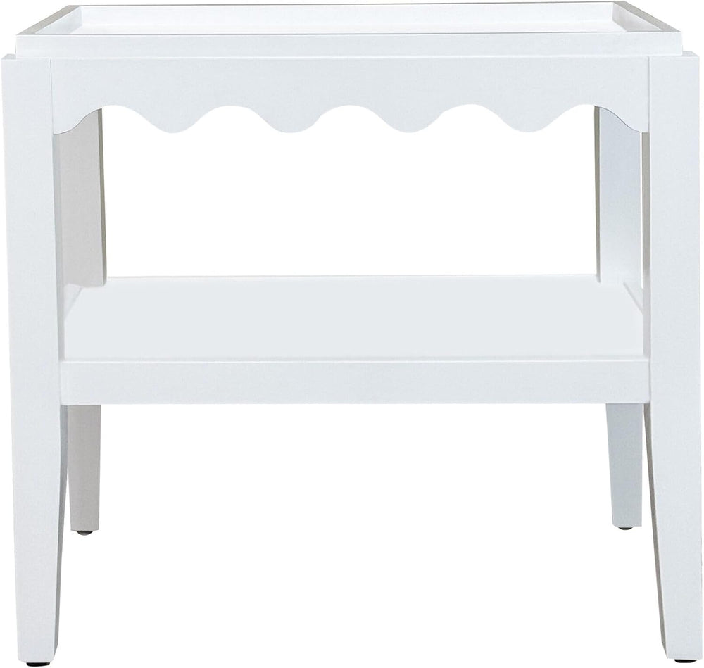 Carolina Chair & Table Rectangular Side Table, Mango Wood, Decorative Sca...
