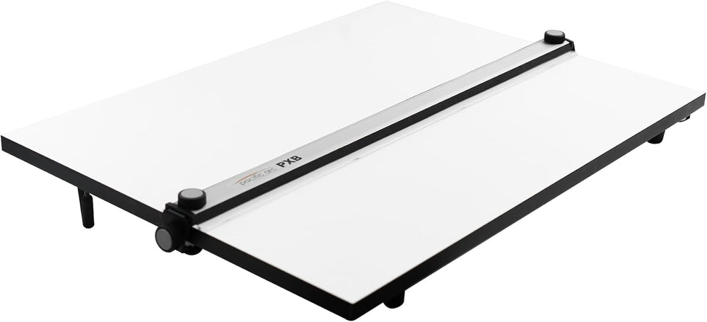 Pacific Arc Table Top Drawing Board with Parallel Bar, White, 30 inches by 42...