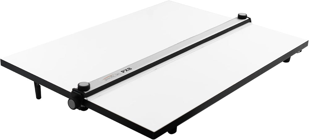 Pacific Arc Table Top Drawing Board with Parallel Bar, White, 30 inches by 42...