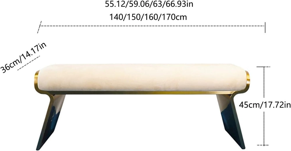 Modern Bed Bench, Modern Upholstered End of for Bedroom, Window Ottoman Bench...