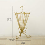 Metal Umbrella Stand Rack, Free Standing Umbrella Holder | Cane and Umbrella Storage Rack, Umbrella Holder Bin for Entryway, Home, and Office