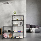 CAPHAUS 3/4/5-Tier Adjustable Height Wire Shelving Unit, Metal Steel Storage Shelve, Rack Shelving, Garage Shelving Storage Organizer, Utility Storage Shelf, 3-Tier Without Wheels, Black