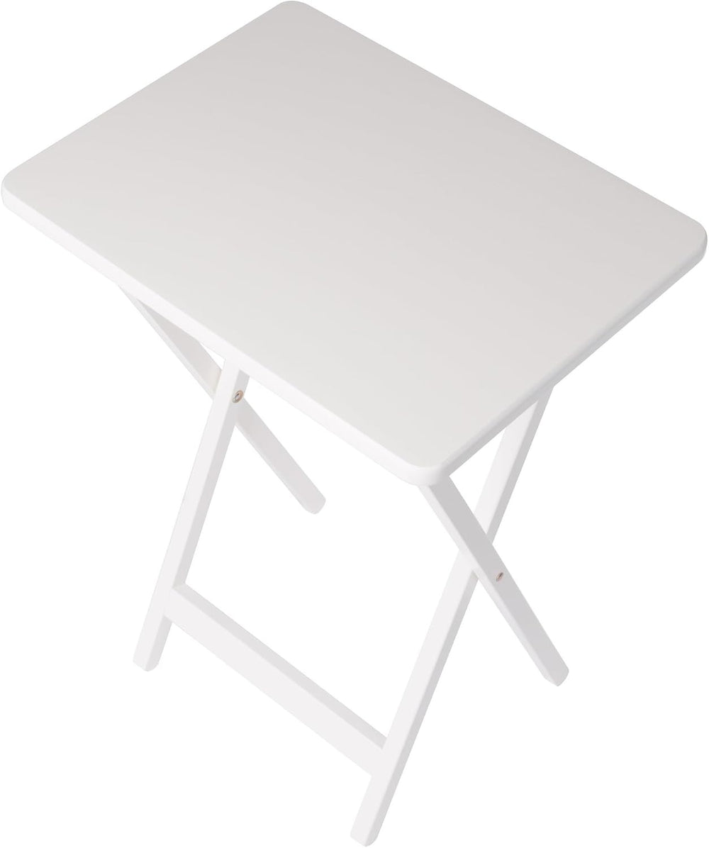 Winsome Alex Set of 4 Foldable Snack Tables with Storage Rack | Easy to Store...