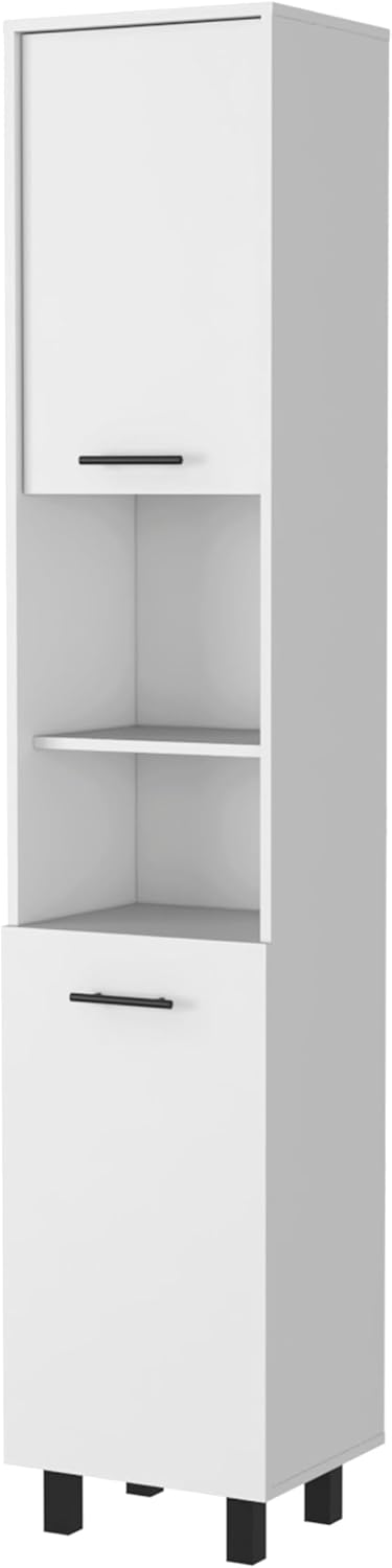 15.7" D*15.7" W*79.5" H Corner Freestanding Kitchen Pantry wit...