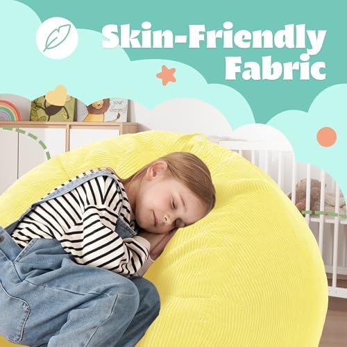HABUTWAY 2FT Bean Bag Chair,Giant Bean Bag Chairs for Teens Adults,Big Bean B...