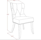 East West Furniture LGSI5-LWH-15 5 Piece Dinette Set Includes a Rectangle Dining Room Table with Butterfly Leaf and 4 Baby Blue Linen Fabric Parson Dining Chairs, 42x84 Inch, Linen White