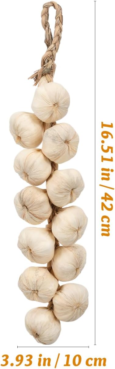Cabilock 1 pc Halloween Artificial Garlic String, Simulation Artificial Lifel...