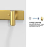 VAEHOLD Hat and Coat Wall Mount Rack - Hooks for Robes, Bags, Keys, and Towels - Bathroom Towel Hanger Organizer (Gold, “T“ Shape 4 Hooks 1 Pack)