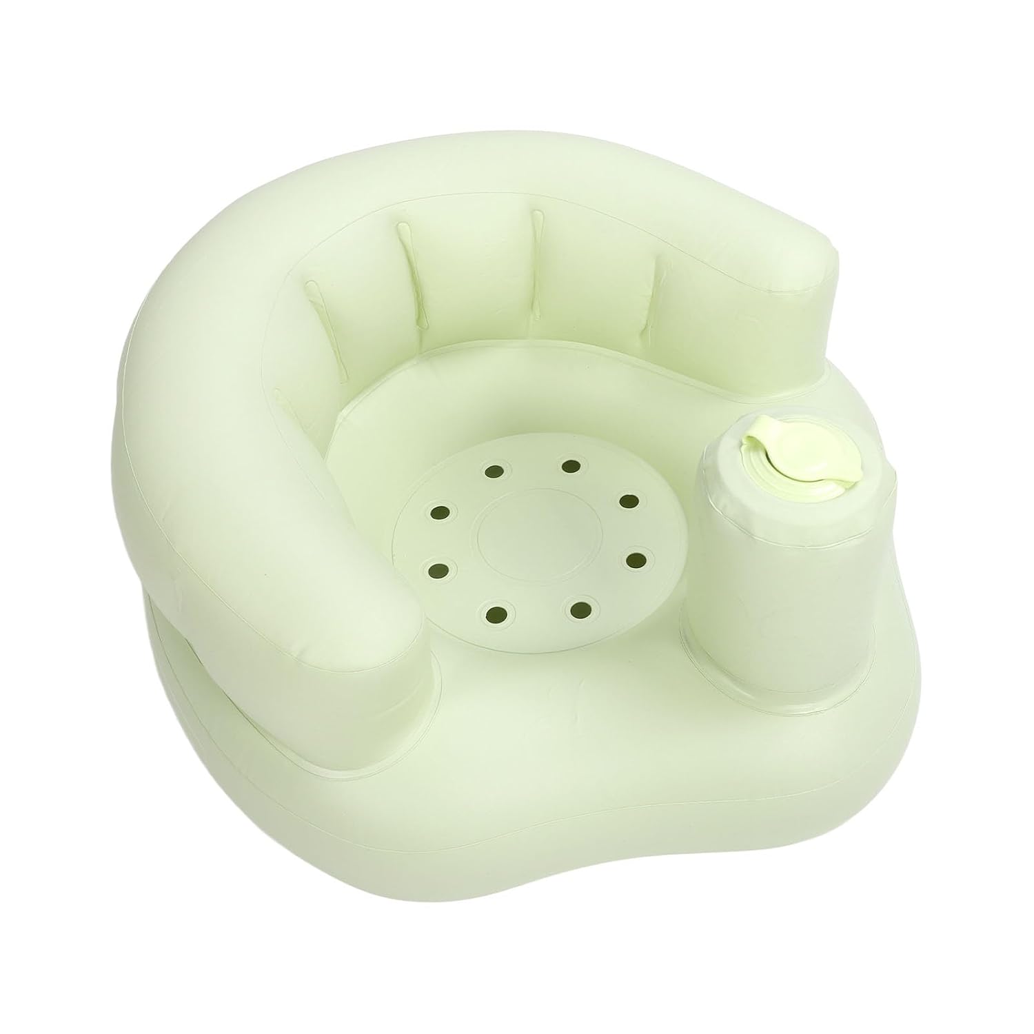 Inflatable High Chair Cute Safe Support Seat Easy To Inflate Portable for Bathing Play Feed PVC