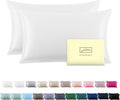 Silk Pillowcase for Hair and Skin,Soft,Breathable and Sliky 100% Standard Size Pillow Cases Set of 2,Both Sides Natural Mulberry Silk Pillowcases with Hidden Zipper(Standard Size 20"X 26",2pcs)