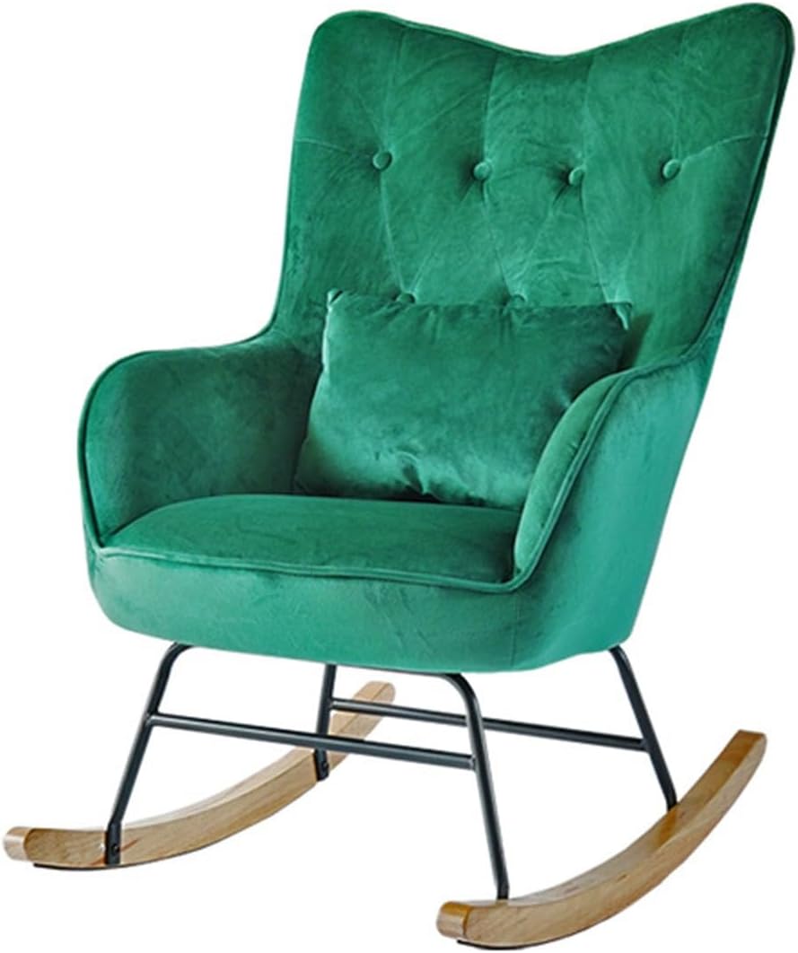 Modern Indoor Bedroom Rocking Chair with Cushion, Indoor Bedroom Upholstered ...