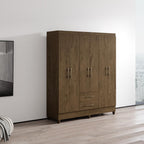 Meble Furniture Panama Wardrobe — Contemporary Design — 71.7H x 60.2W x 19D inches — Brown