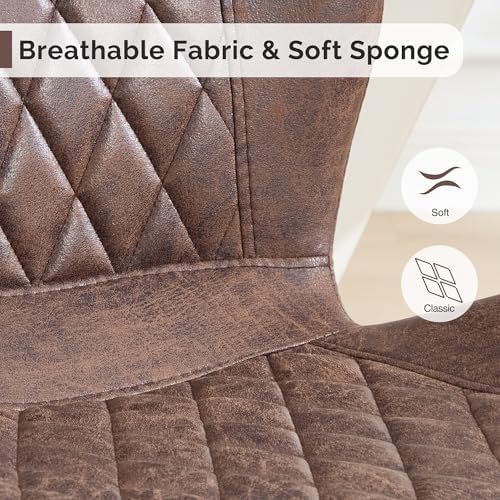 Dining Chairs Set of 4, Comfy Modern Dining Chairs with Thick Cushions, Uphol...