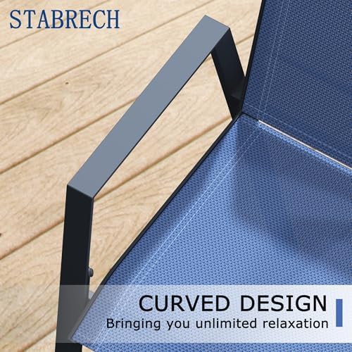 Outdoor Bar Stools Set of 2, 44'' Patio Bar Chairs with Textile High ...